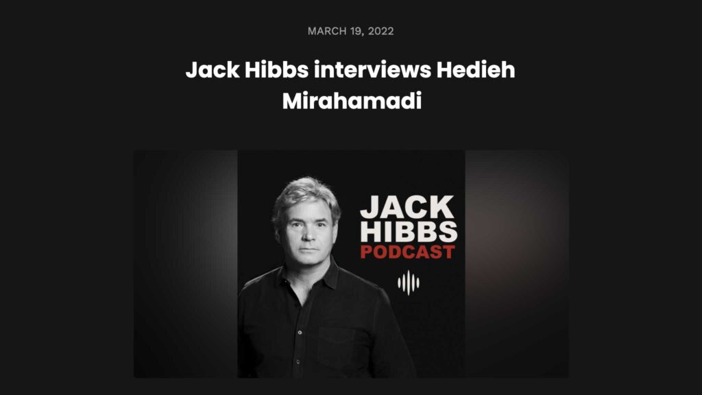 Jack Hibbs Podcast Image. Jack hibbs Interviews Hedieh Mirahmadi